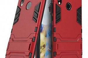 Army pevný zadní kryt se stojánkem pro Huawei P20 Lite PZK25 Barva: Červená