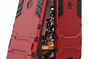 Army pevný zadní kryt se stojánkem pro Huawei Y7 Prime 2018 PZK26 Barva: Červená