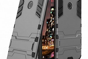 Army pevný zadní kryt se stojánkem pro Huawei Y7 Prime 2018 PZK26 Barva: Šedá