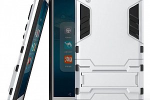 Army pevný zadní kryt se stojánkem pro Huawei Y6 Prime 2018 PZK27 Barva: Stříbrná