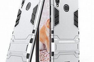 Army pevný zadní kryt se stojánkem pro Huawei Nova 3 PZK32 Barva: Stříbrná