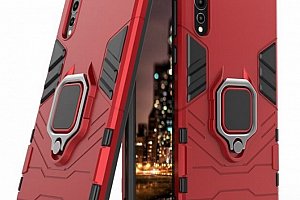 Pevný zadní kryt se 360° stojánkem pro Honor 7C PZK40 Barva: Červená