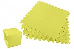 EVA Pěnový koberec 60 x 60cm - 4 ks, žlutá, 2886