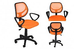 Kancelářská židle Miko, oranžová, 2730