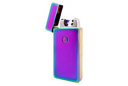 Plazmový elektrický zapalovač USB, fialový, 5058