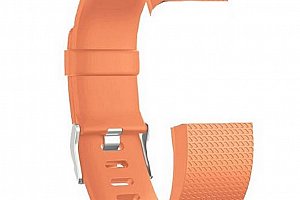 Náhradní silikonový řemínek pro Fitbit Charge 2 -hodinkové zapínání SWB13 Barva: Oranžová