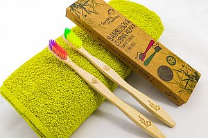 Ekologický bambusový zubní kartáček od Smiley Monkey včetně poštovného