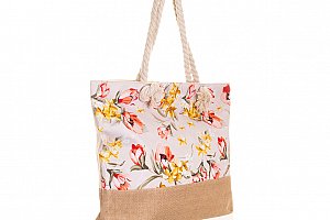 Fashion Icon Dámská plážová taška s květy PY0014-06
