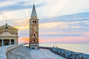 Itálie, víkendový výlet za koupáním v moři v Bibione