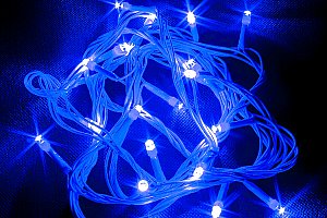 LEDLight Vánoční řetěz LED osvětlení, délka 20m, 200 LED, kabel bílý