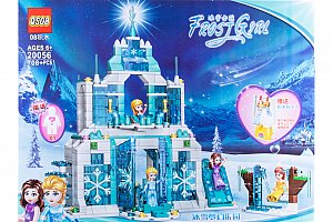 QS08 Stavebnice Elsa a Anna kouzelný ledový palác - 708 ks