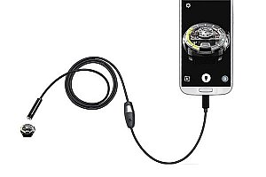 Micro USB endoskop s LED osvícením - 2 m / 5,5 mm a poštovné ZDARMA!