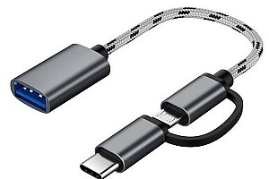 OTG kabel Micro USB + Type C a poštovné ZDARMA!