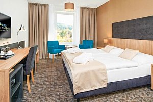 Mariánské Lázně ve Spa Hotelu Děvín ***superior s polopenzí, saunou, vstupem do bazénu a až 2 procedurami