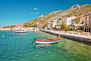 Chorvatsko: Karlobag 400 m od pláže v Apartmánech Marinko až pro 4 osoby s balkonem