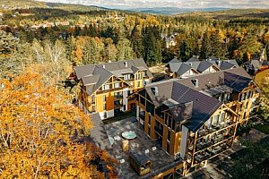 Szklarska Poręba luxusně v apartmánu se saunou: Rezydencja Aqua se snídaní a wellness + herny pro malé i velké