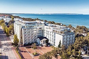 Ostrov Rujána: Rugard Thermal Strandhotel ****+ u promenády se snídaní, 2 bazény se slanou vodou a 6 saunami