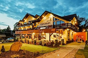 Krkonoše blízko lanovky na Čertovu horu v Hotelu Centrum Harrachov *** s polopenzí, bohatým wellness a slevami