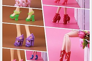 15 párů bot pro panenku Barbie a poštovné ZDARMA!
