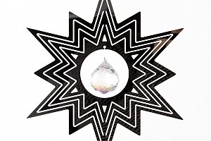 Závěsná dekorace Cosmo Spinner hvězda s krystalkem