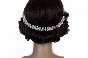 Svatební ozdoba do vlasů - čelenka Wedding krystalky a perly do vlasů