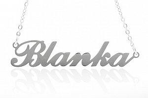 Fashion Icon Ocelový přívěsek jméno Blanka