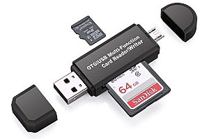 Multifunkční OTG čtečka paměťových karet + USB porty a poštovné ZDARMA!