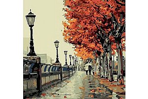 DIY obraz s podzimní krajinou - malování podle čísel a poštovné ZDARMA!