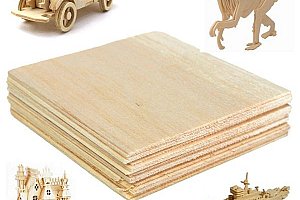 Dřevěné desky pro výrobu modelů - 20 ks (100 x 100 mm) a poštovné ZDARMA!
