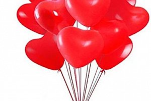 Srdíčkové balónky - 20 kusů a poštovné ZDARMA!