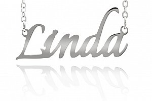Fashion Icon Ocelový přívěsek jméno Linda