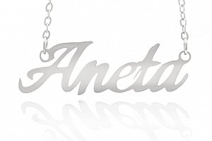 Fashion Icon Ocelový přívěsek jméno Aneta