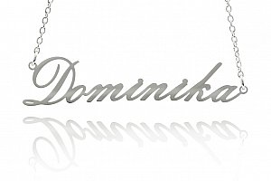 Fashion Icon Ocelový přívěsek jméno Dominika