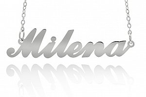 Fashion Icon Ocelový přívěsek jméno Milena