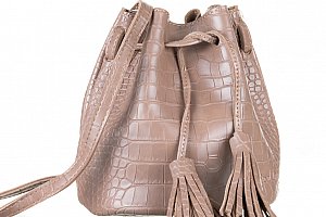 Fashion Icon Kabelka Crocodile Skin bucket bag motiv krokodýl