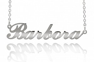 Fashion Icon Ocelový přívěsek jméno Barbora