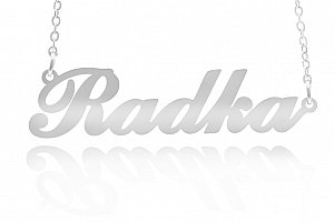 Fashion Icon Ocelový přívěsek jméno Radka