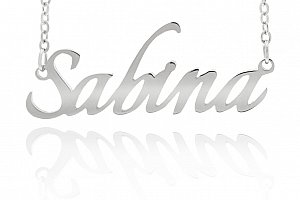Fashion Icon Ocelový přívěsek jméno Sabina