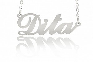 Fashion Icon Ocelový přívěsek jméno Dita