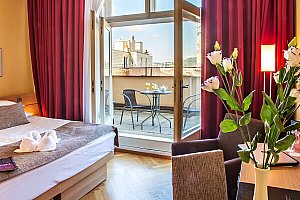 Romantické ubytování De Luxe v centru Prahy pro 2 osoby
