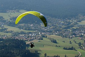 Tandemový paragliding v Beskydech