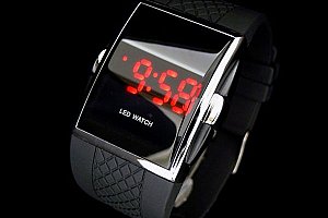 Digitální hodinky se silikonovým páskem - černá a poštovné ZDARMA s dodáním do 2 dnů!