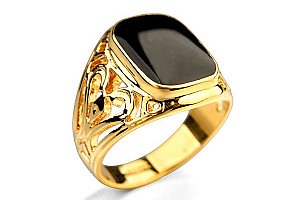 Masivní pánský prsten - zlatá barva vel. 10 a poštovné ZDARMA s dodáním do 2 dnů!