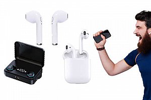 Bezdrátové Bluetooth sluchátka a HD Stereo i powerbanka 2v1