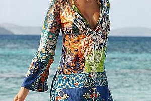 Plážové šaty s dlouhým rukávem - 4 velikosti a poštovné ZDARMA!
