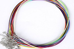 Koženkové šňůrky na krk pro výrobu šperků - 10 kusů - 17 barev a poštovné ZDARMA!